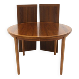 Scandinavian walnut dining table, Sweden, 1960