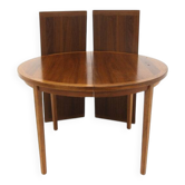 Scandinavian walnut dining table, Sweden, 1960