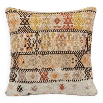 Vintage kilim cushion cover 38x41 cm