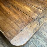 Table de ferme en bois massif, XIXème s.