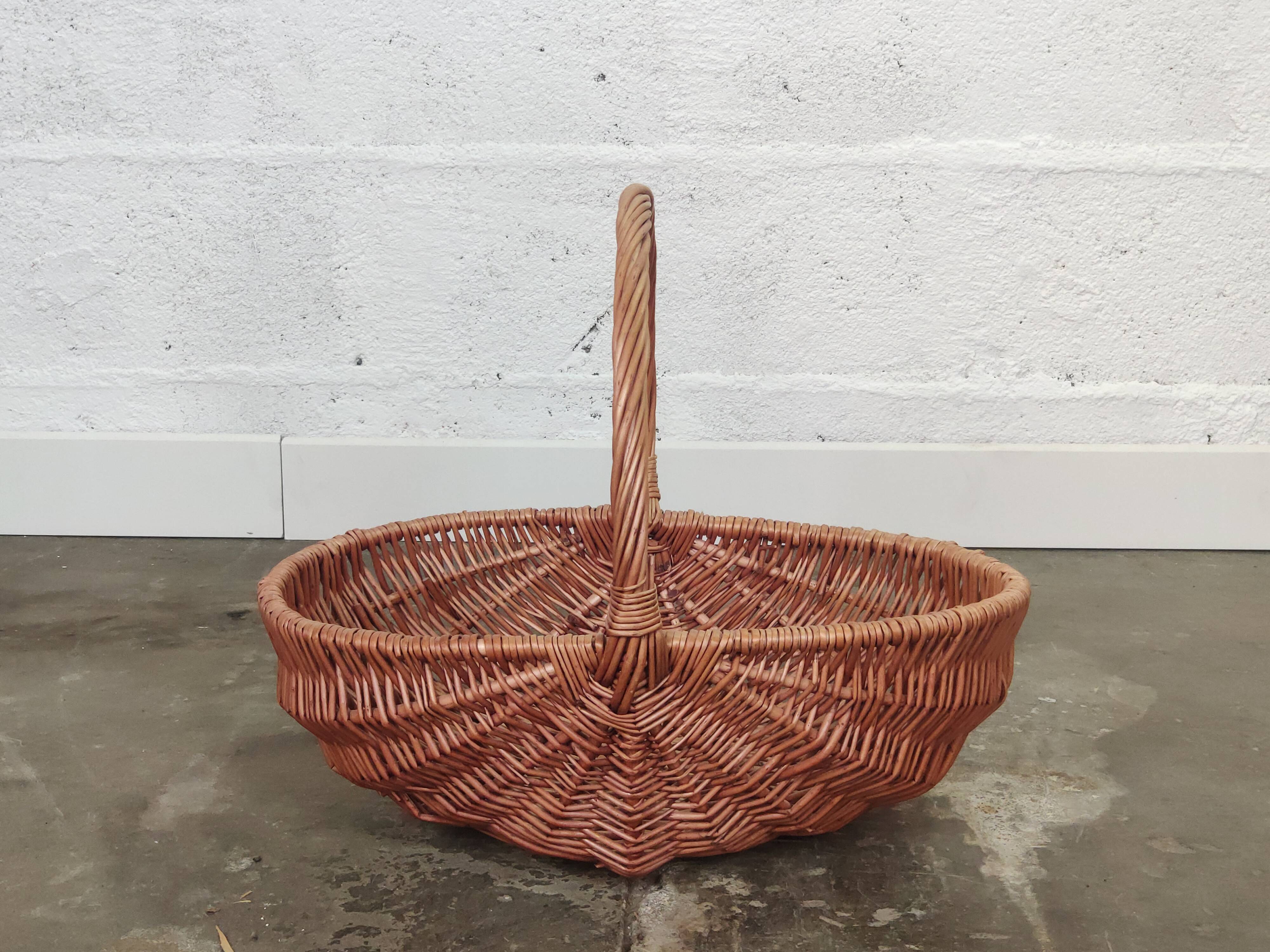 Vintage wicker basket