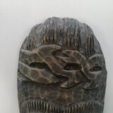 African tribal mask in carved wood - decorative ethnic art