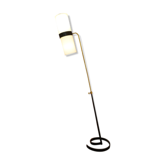 Adjustable vintage floor lamp from the 1950s by Gustave Gautier France