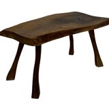Vintage wooden side table natural design small table