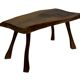 Vintage wooden side table natural design small table