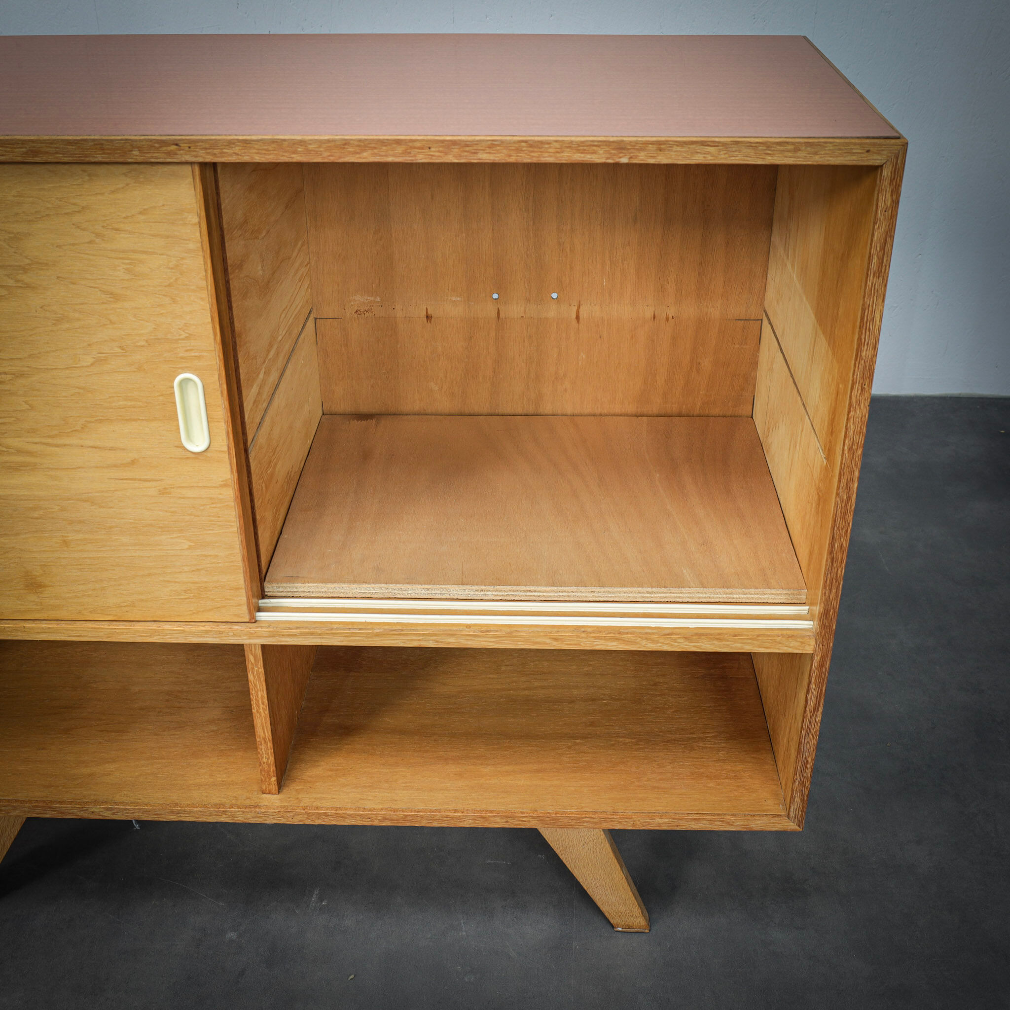 Jiři Jiroutek sideboard with sliding doors, Czechoslovakia, 1960s