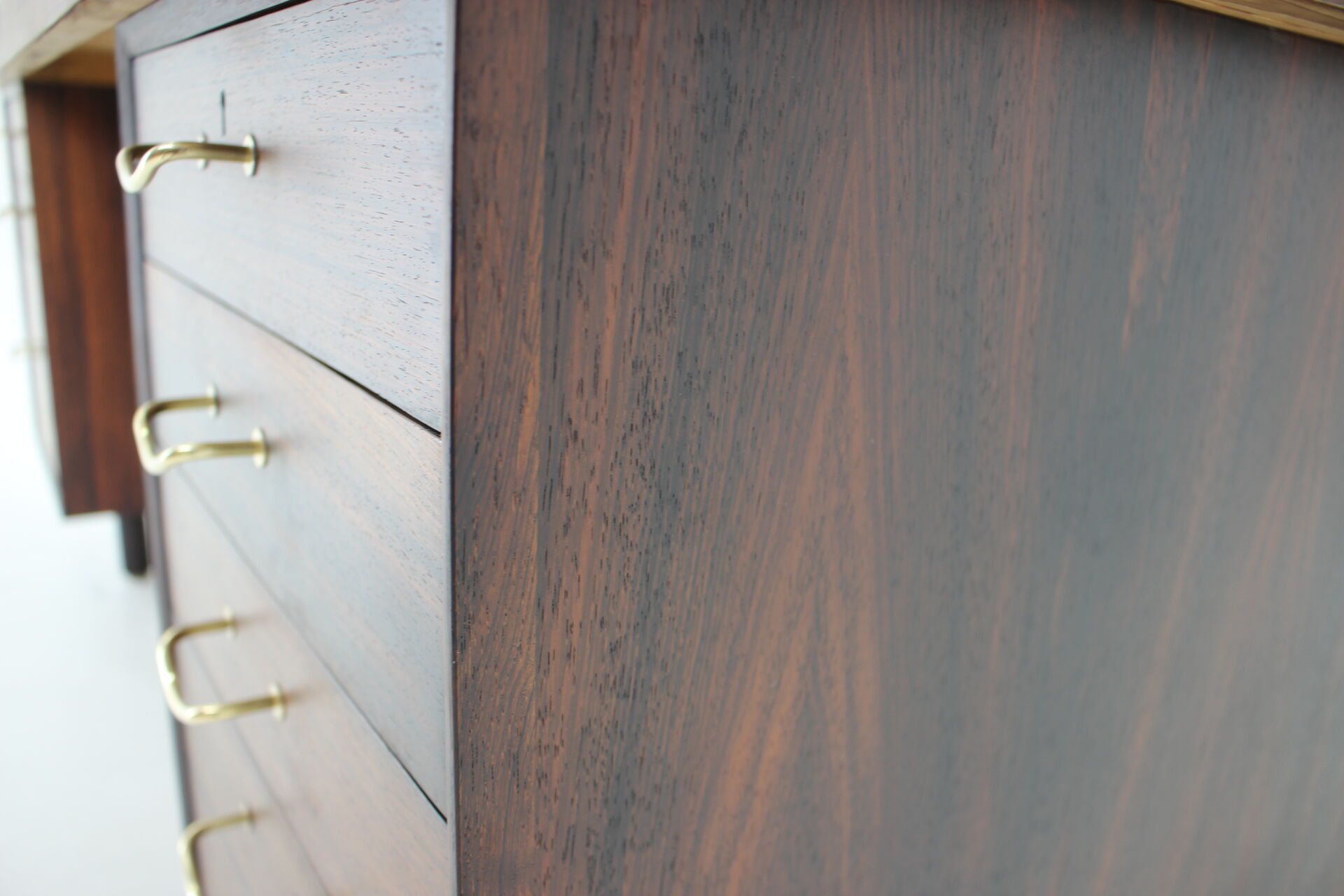 1960s Large exclusive free standing palisander desk