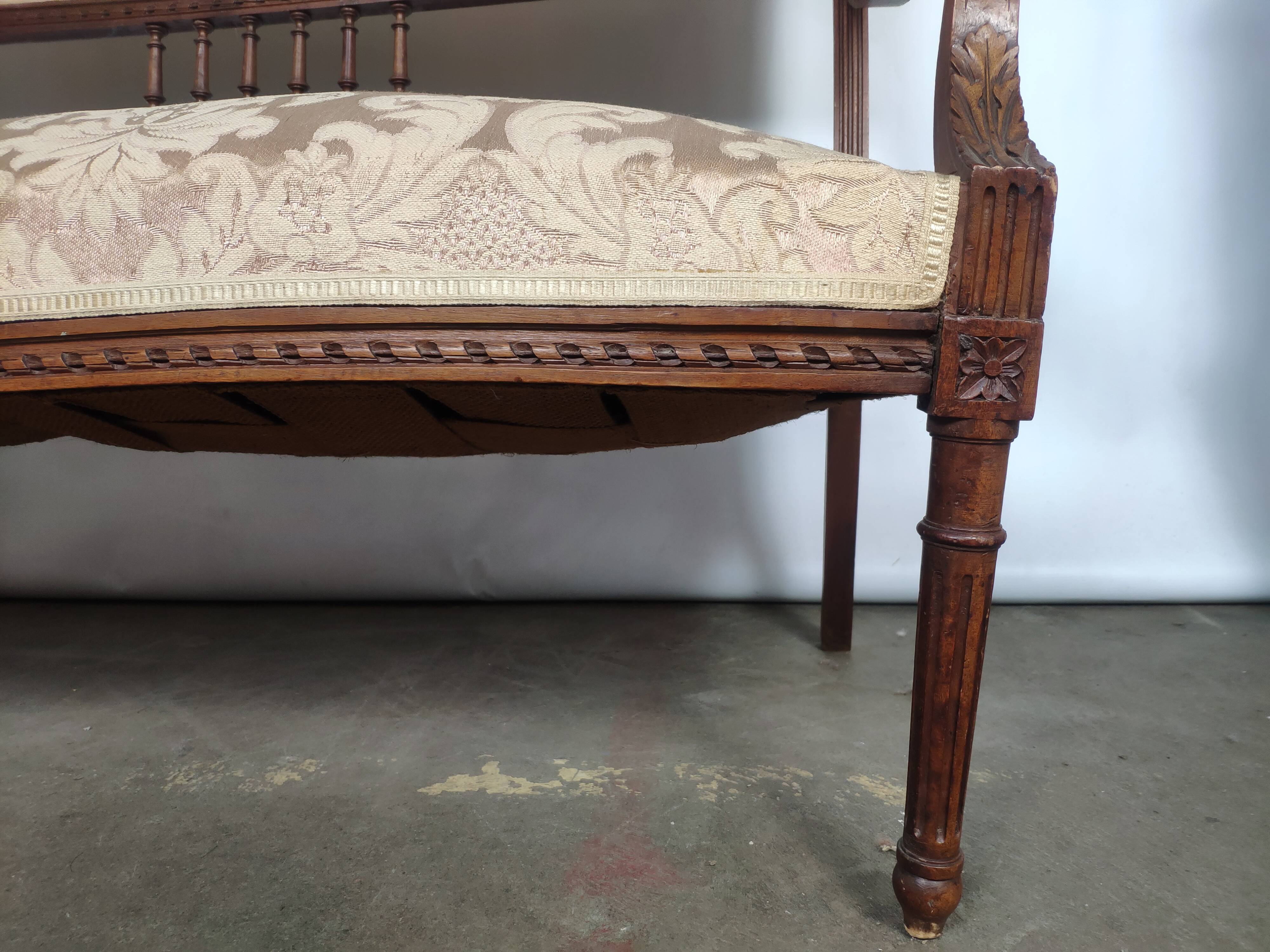 Louis XVI-style bench
