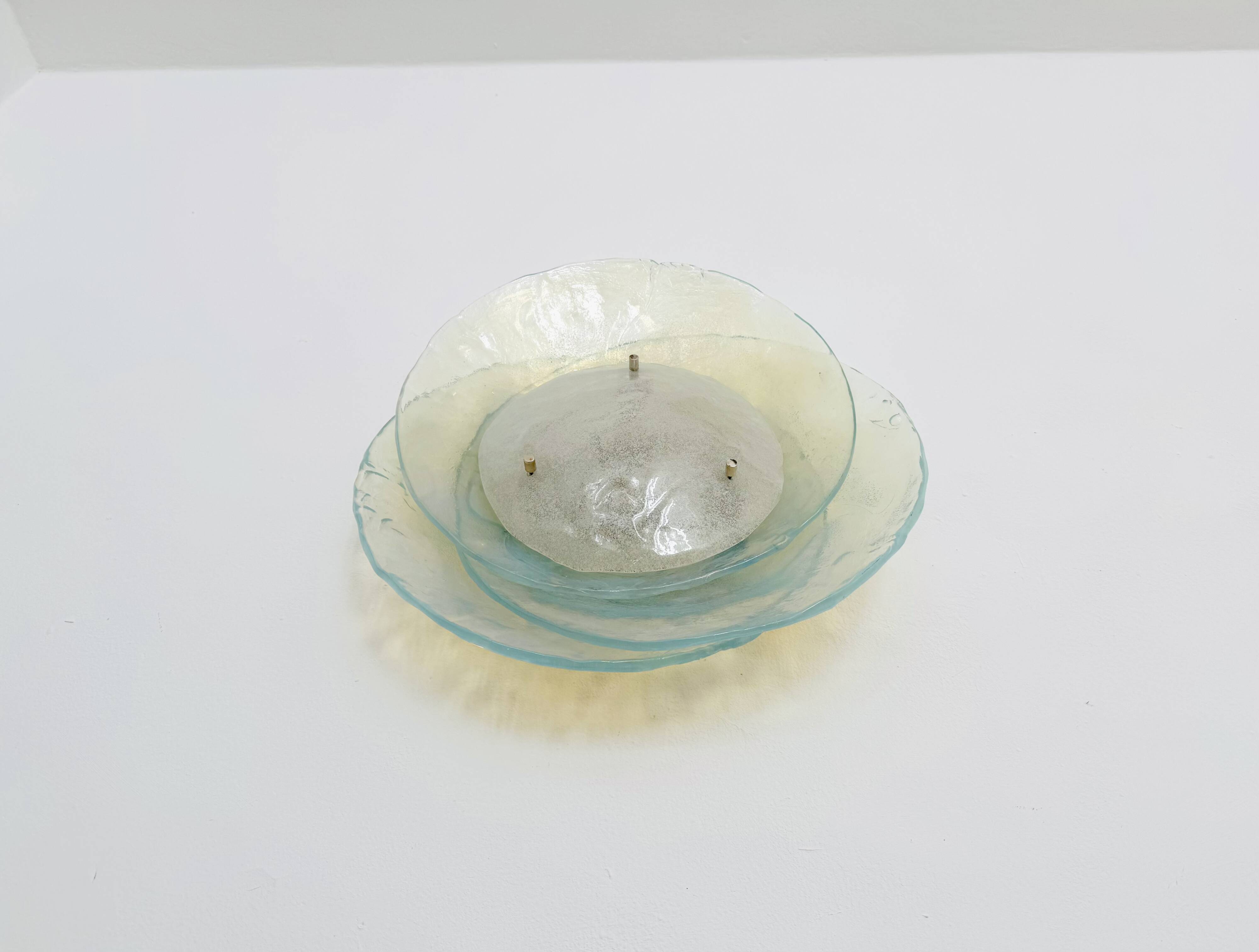 Murano Glass Flush or Wall Lamp by Carlo Nason for Mazzega
