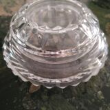 Baccarat art deco cut crystal powder box