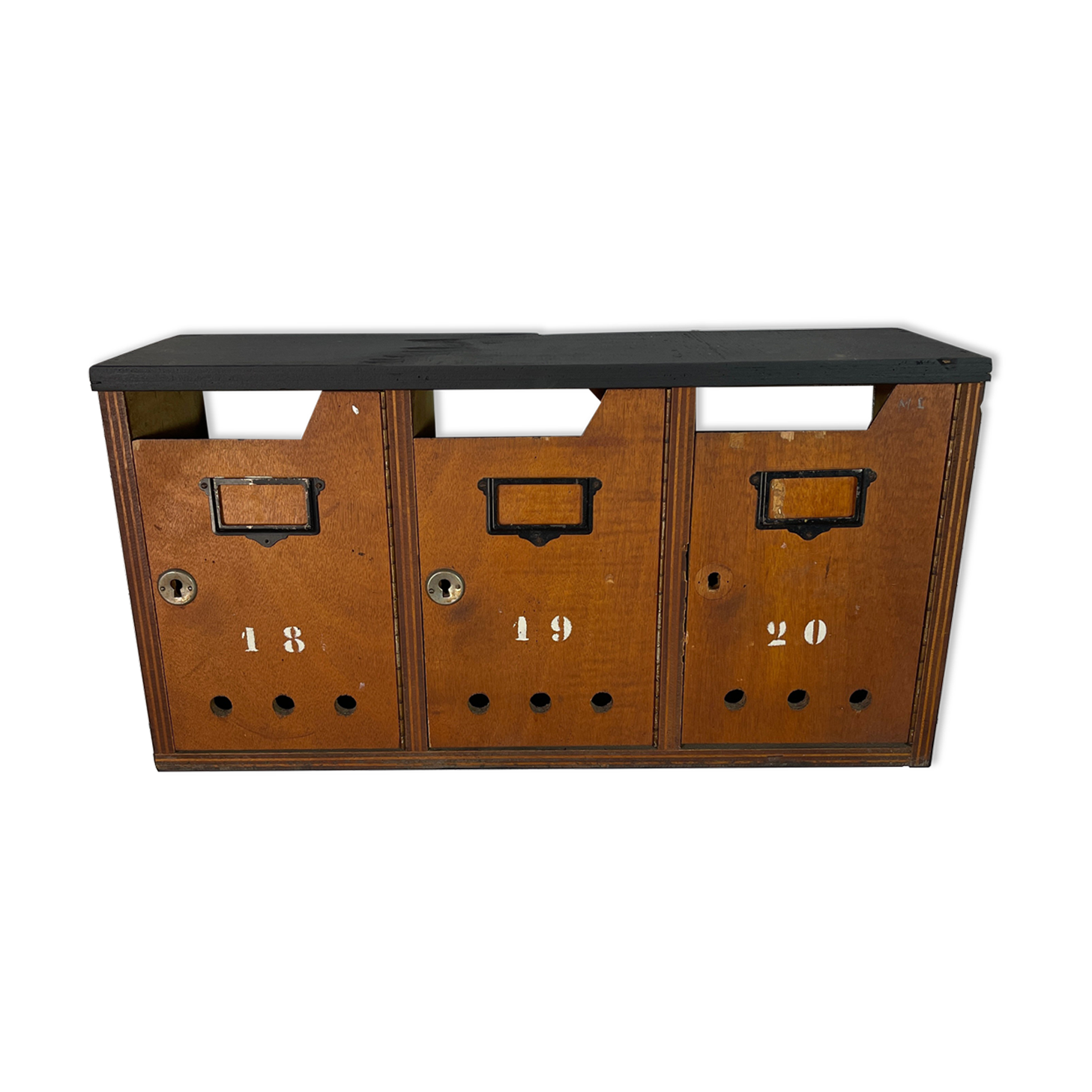 Block of 3 mailboxes from the 70s/80s