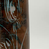 Vintage glazed terracotta ceramic, signed Yvon Roy, Ateliers Montgolfier - 1960s