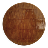 De Gien – Cheese plate “Straw Pattern”, France, 1950