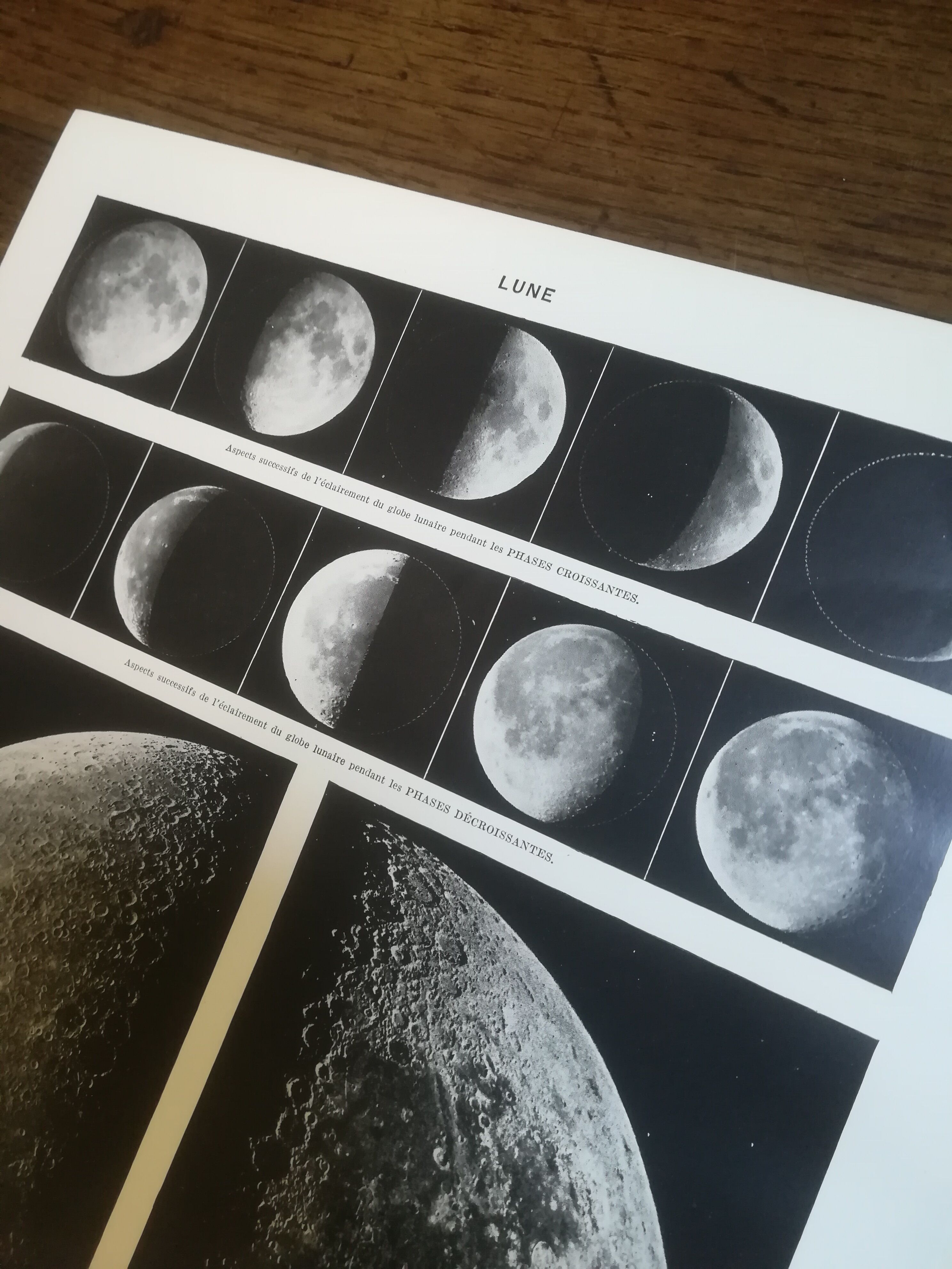 Lithographie sur la lune de 1928