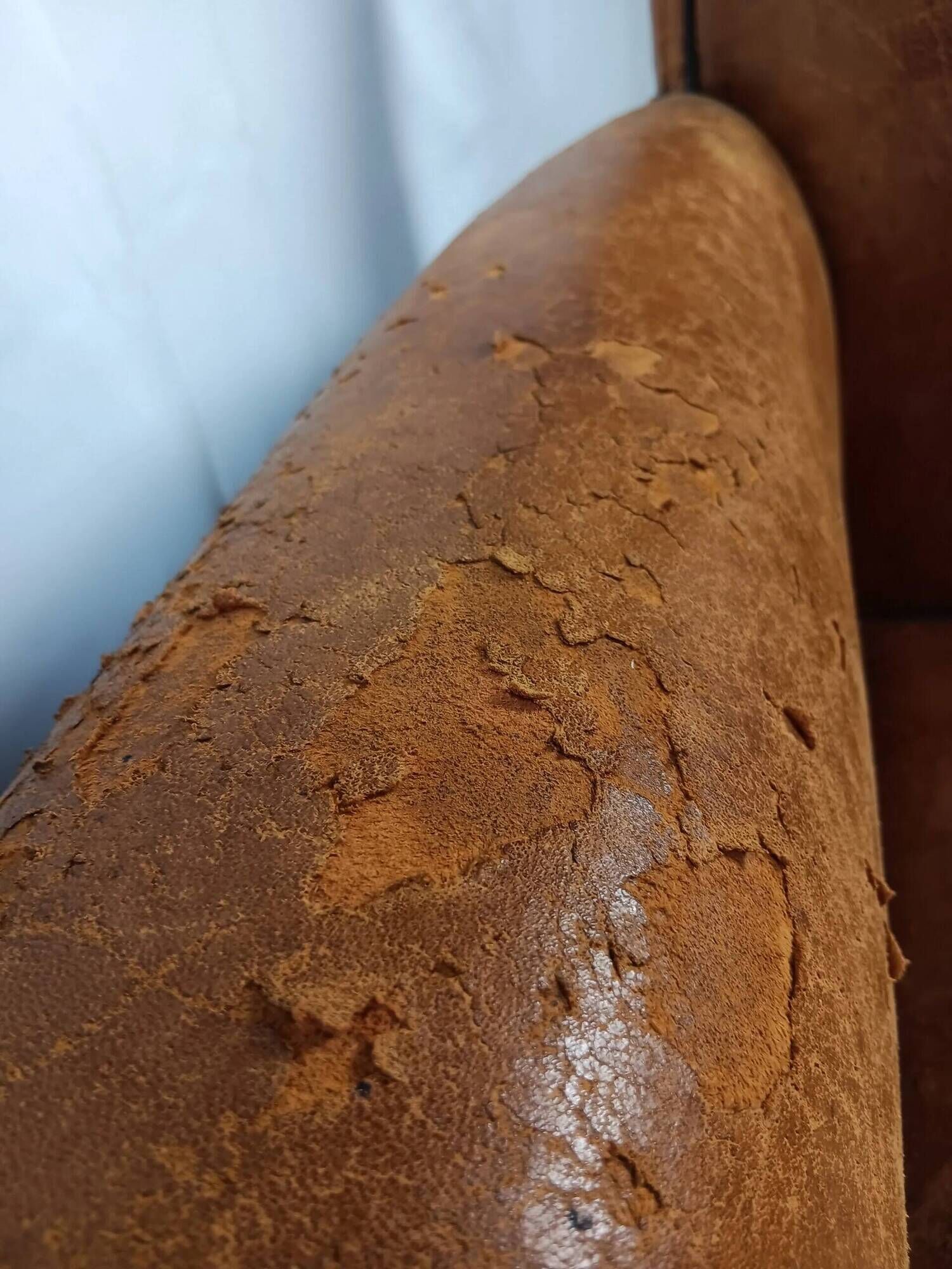 Vintage Sheepskin Club Chair - Raw Patina, Man Cave Essential