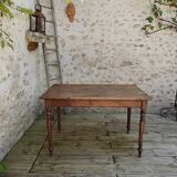 Solid oak farmhouse table