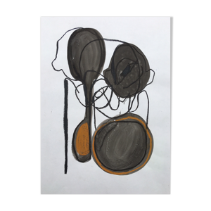 Les Bonshommes - 42 cm x 29,7 cm