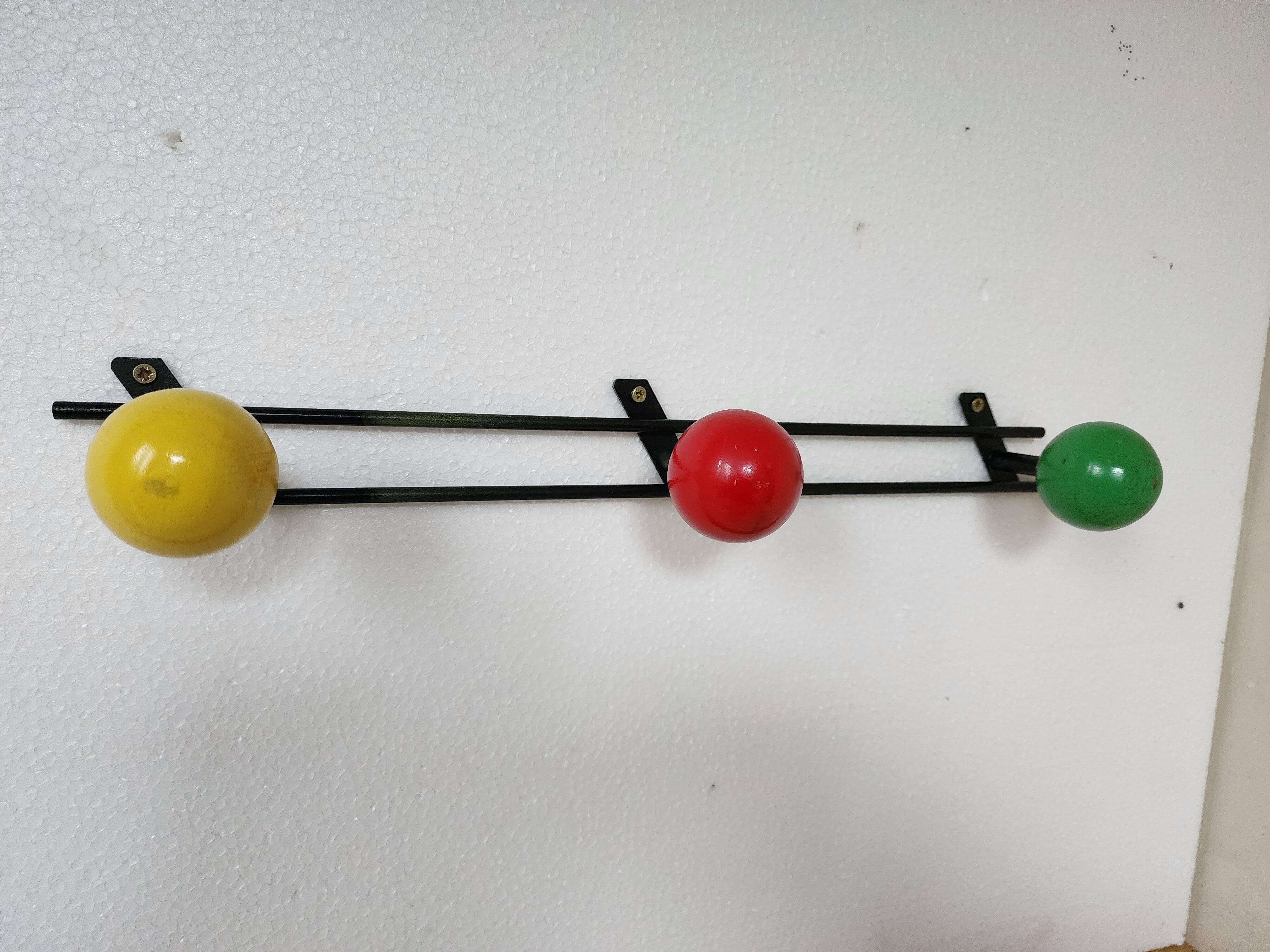 Vintage wall coat rack