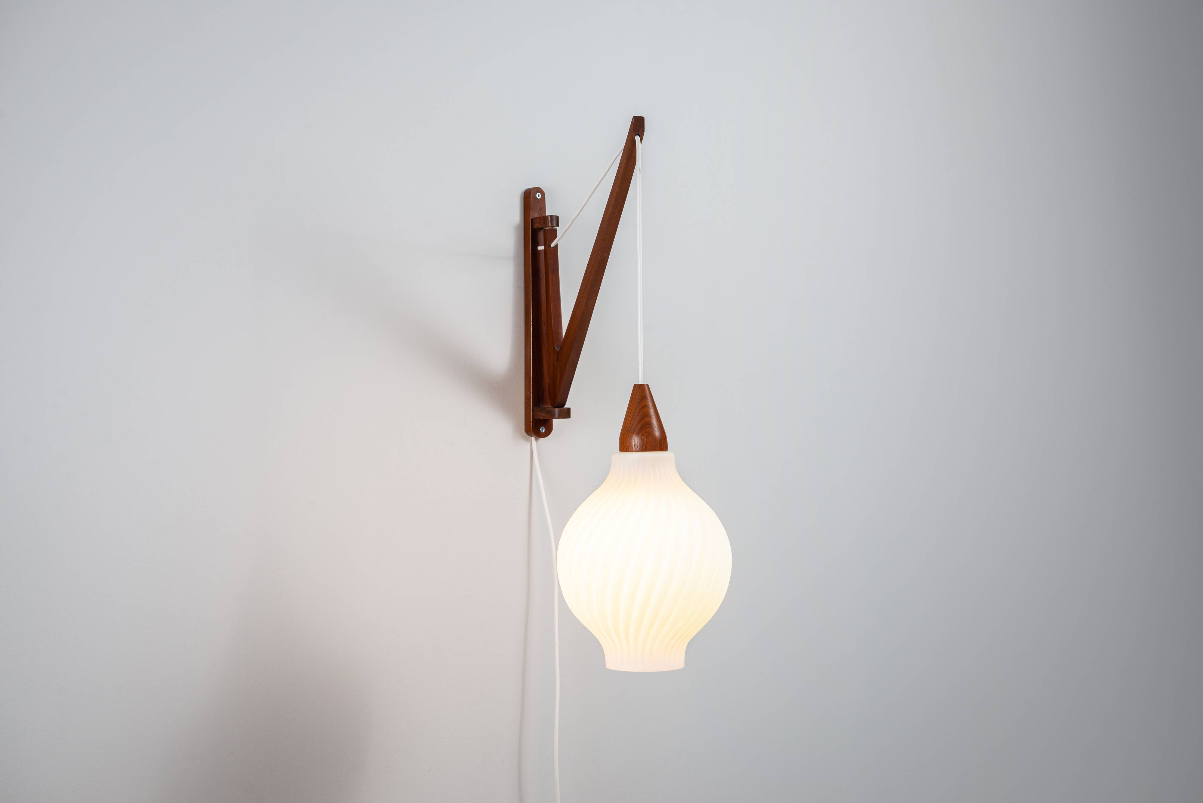 Mid-Century Danish suspended wall lamp