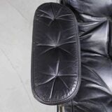 1970s Swedish Leather Chaise by Sam Larsson for DUX