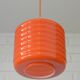 Vintage Pendant Light Hanging Retro Lamp Space Age Style MCM Orange Glass