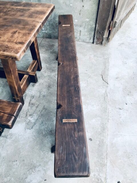 Farm table and benches