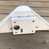 Set of 2 ½ moon wall lights in lacquered metal