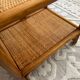 Set of two vintage rattan bedside tables