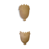 Pair of art deco wall sconces