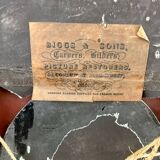 Old painting on wood signed Becker (?) – Portrait of a child