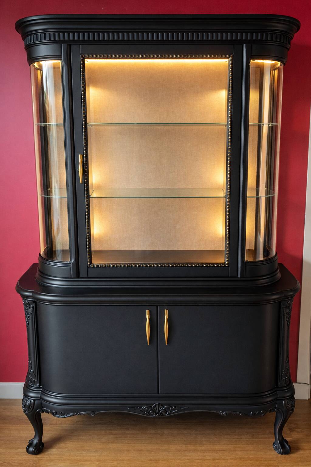 Vitrine argentier chippendale