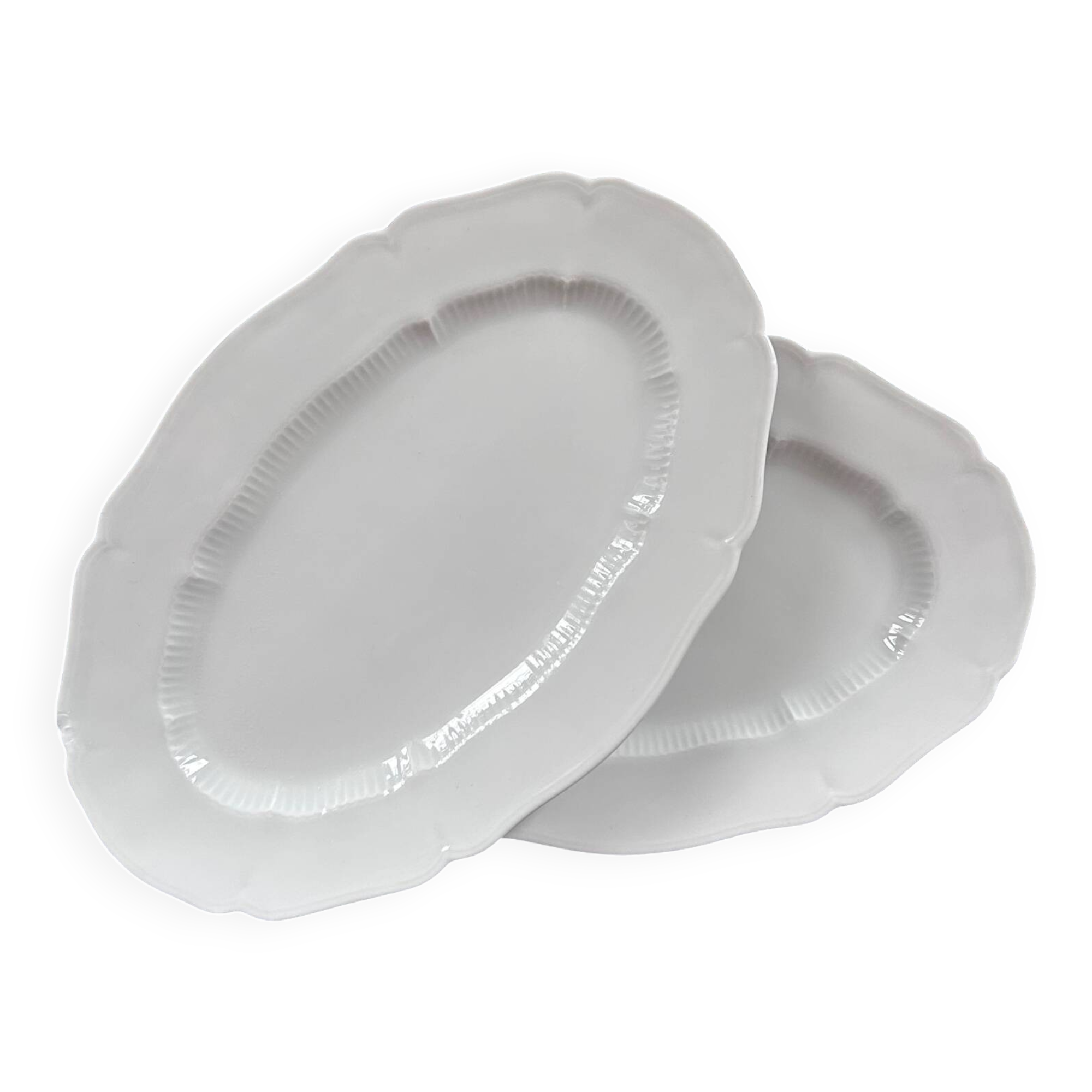 Pair of classic oval dishes
