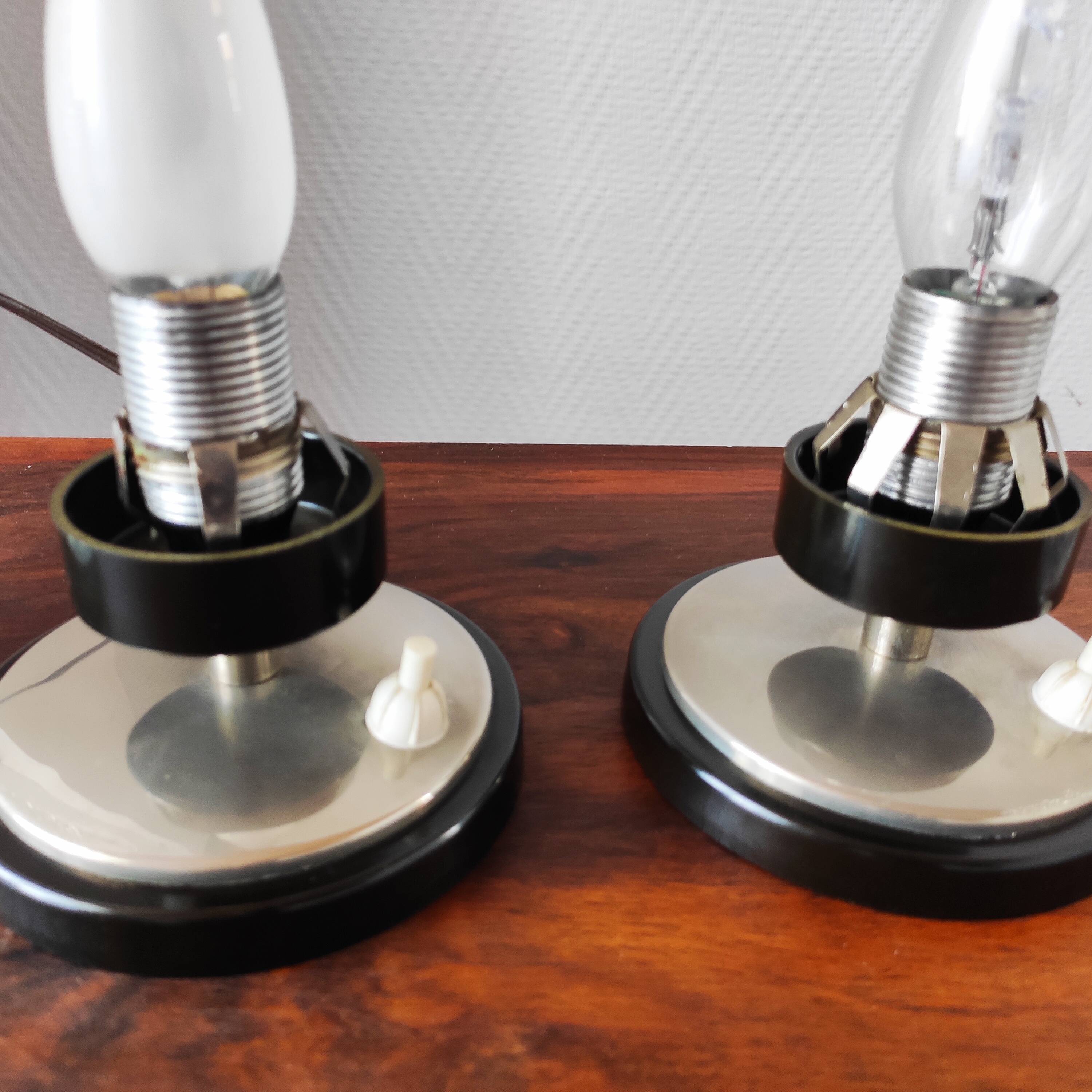 Pair of vintage lamps 1965