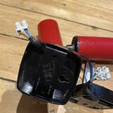 Pair of vintage Targetti red spotlights 1970