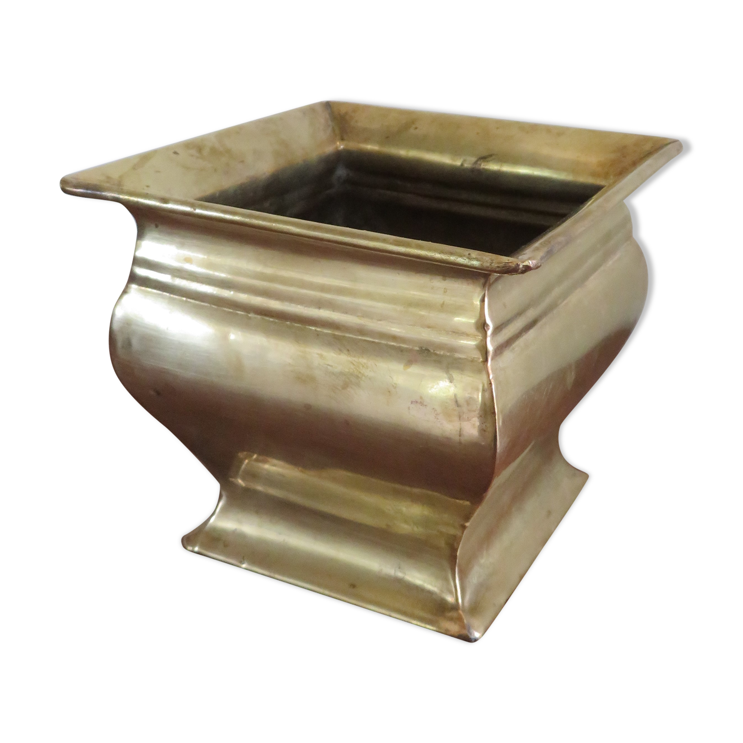 Vintage brass planter