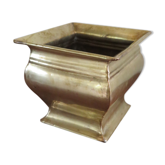 Vintage brass planter