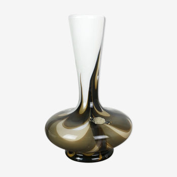 Vase vintage pop art opaline florence Italie des années 1970