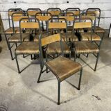 Lot de 13 chaises d'école stella