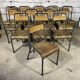 Set of 13 stella school chairs