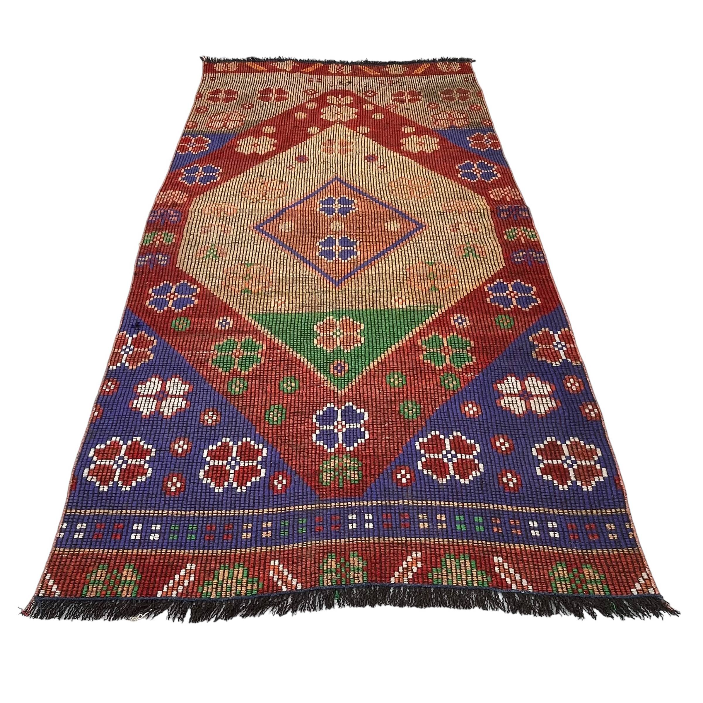 Vintage turkish kilim rug , 220 x 117 cm