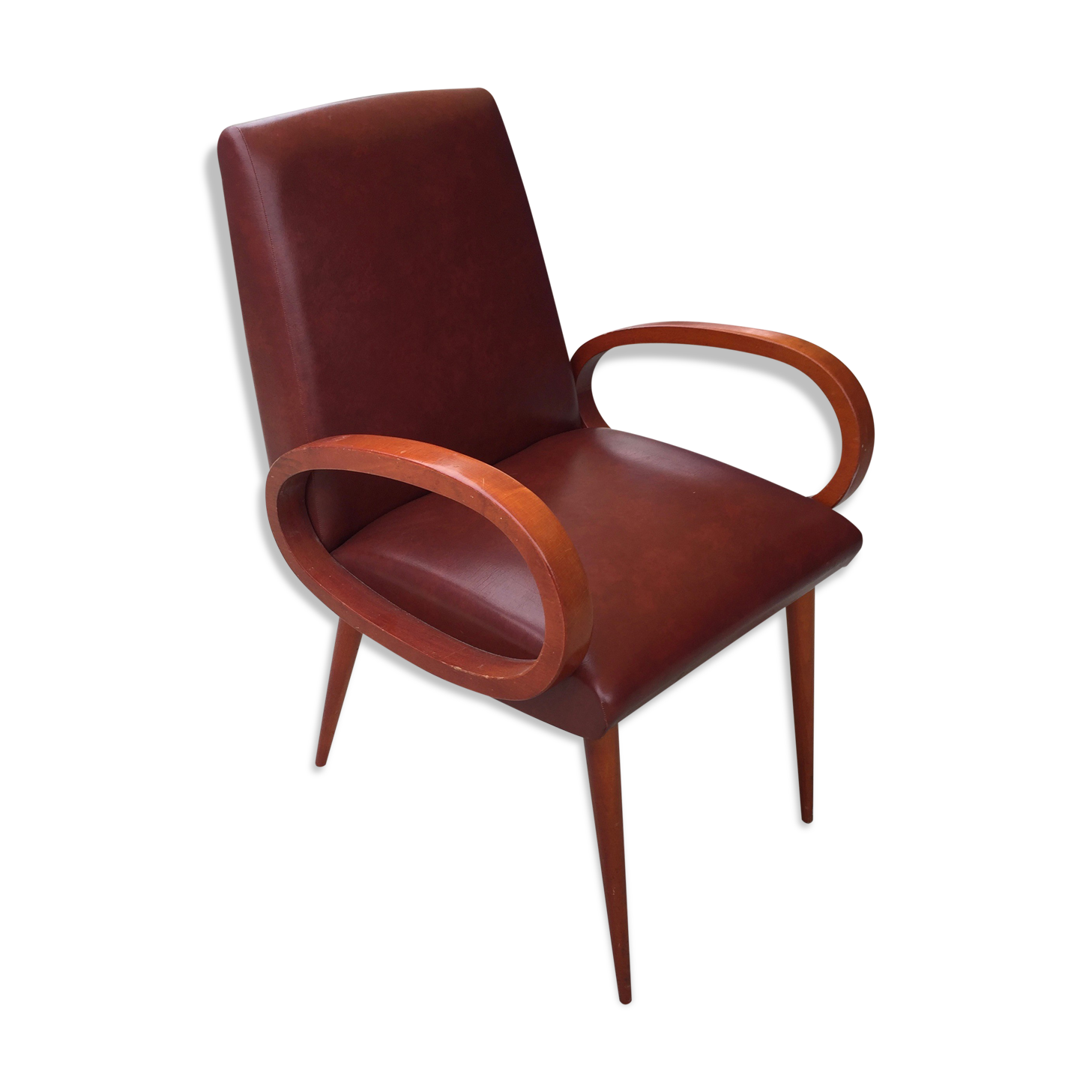 Moleskine chair circa 1960
