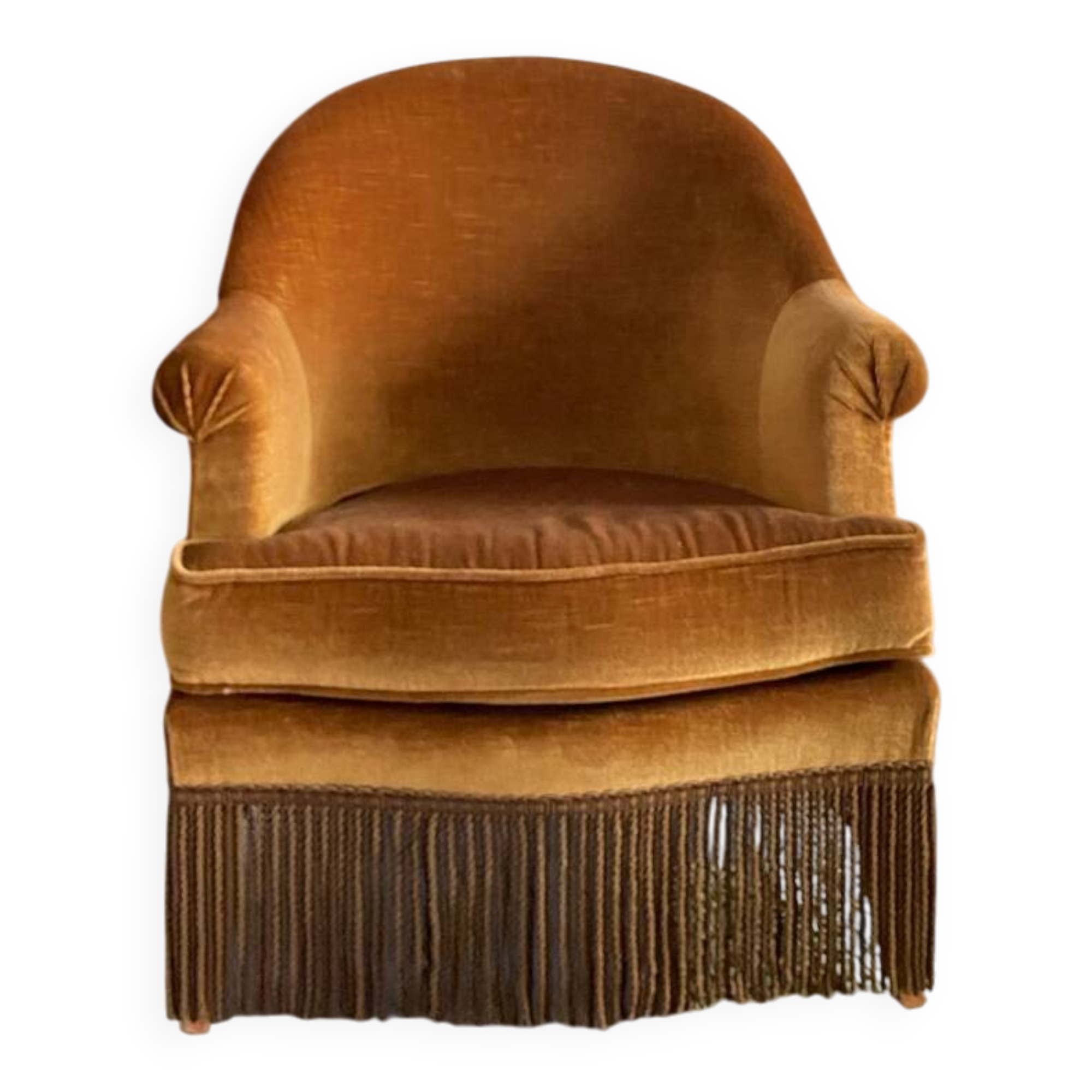 Velvet armchair
