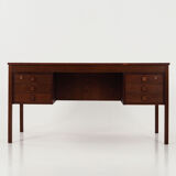Oak wood desk by Domino Møbler Scandinavian design of the 1970s