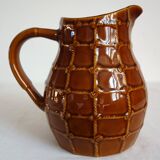 Saint Clément pitcher, rope pattern, vintage 1950s