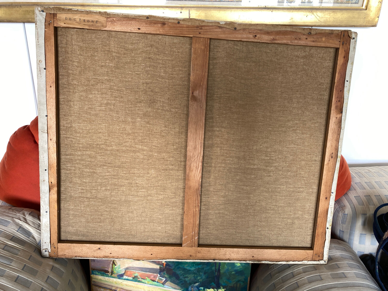 Ancient landscape of Brittany signed