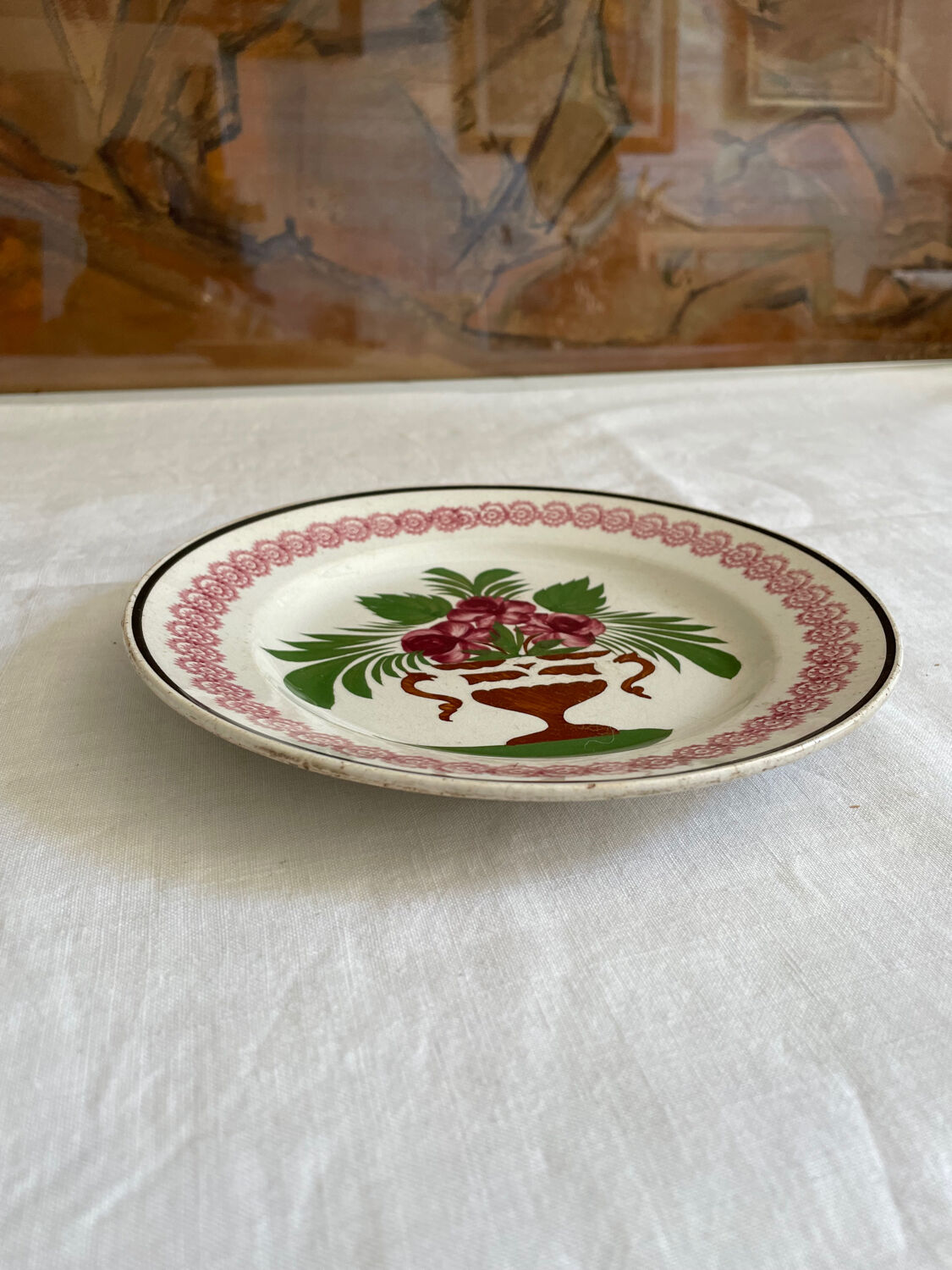 Plate XIXth Sarreguemines