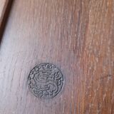 Old side table in merisier stamped