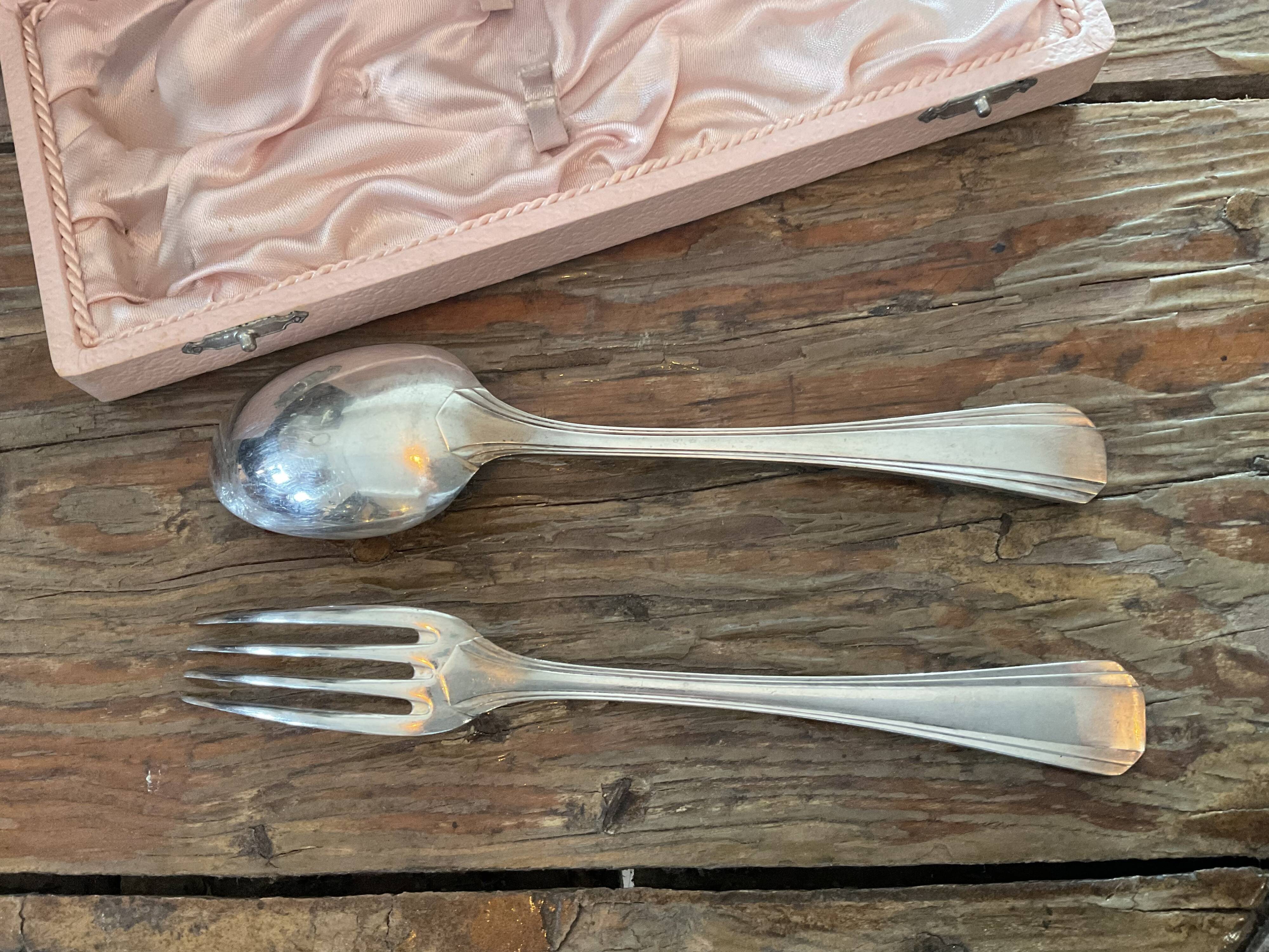 Baptism cutlery.christofle