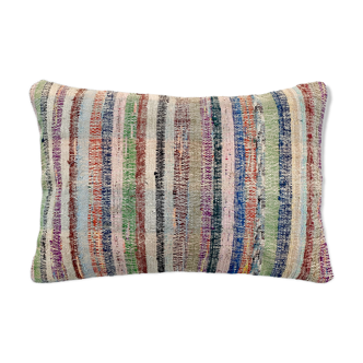 Vintage turkish handmade kilim cushion cover 40x60 cm