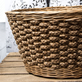 Cart wood and rattan Perrine